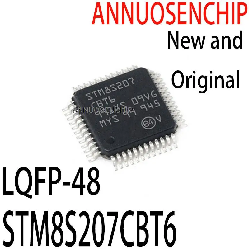 1PCS New and Original STM8S207 CBT6 8S207CBT6 8S207 LQFP-48 STM8S207CBT6