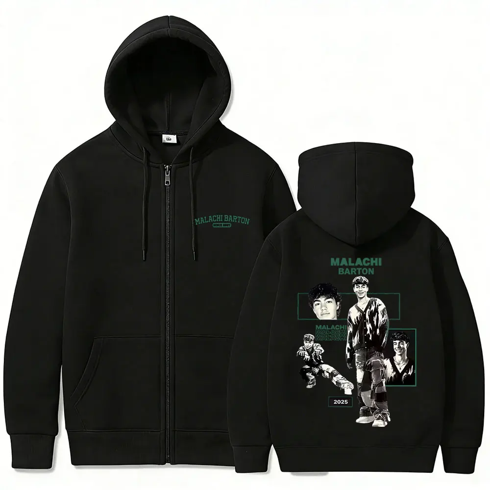 

Malachi Barton Graphic zipper Hoodie Fans Gift Men Women Clothing Casual Vintage Oversized zip up jacket Unisex Fashion Hoodies