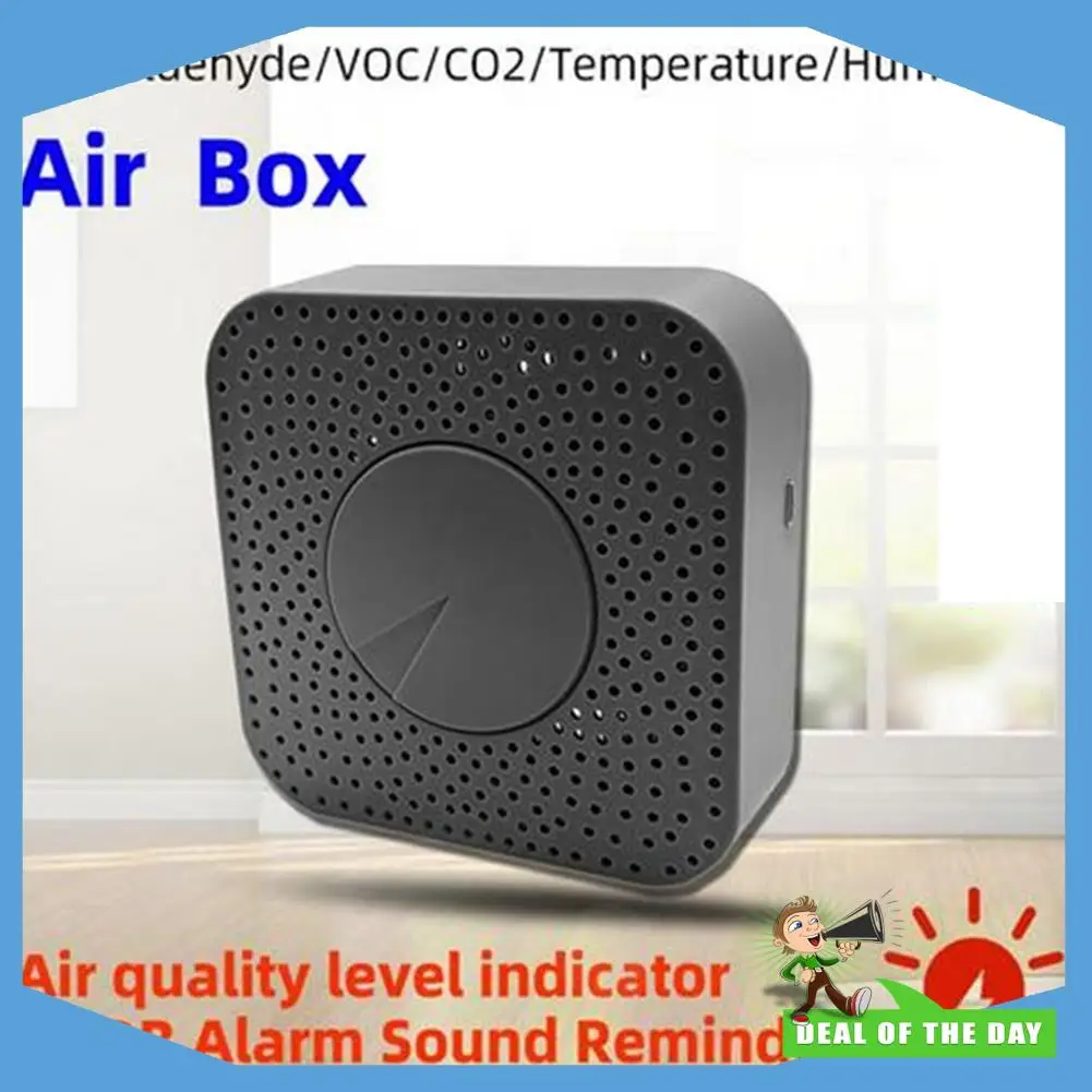 24-Hour Delivery Tuya Zigbee Smart Air Quality Monitor CO2 Meter Carbon Dioxide Detector Voc Formaldehyde Auto Alarm