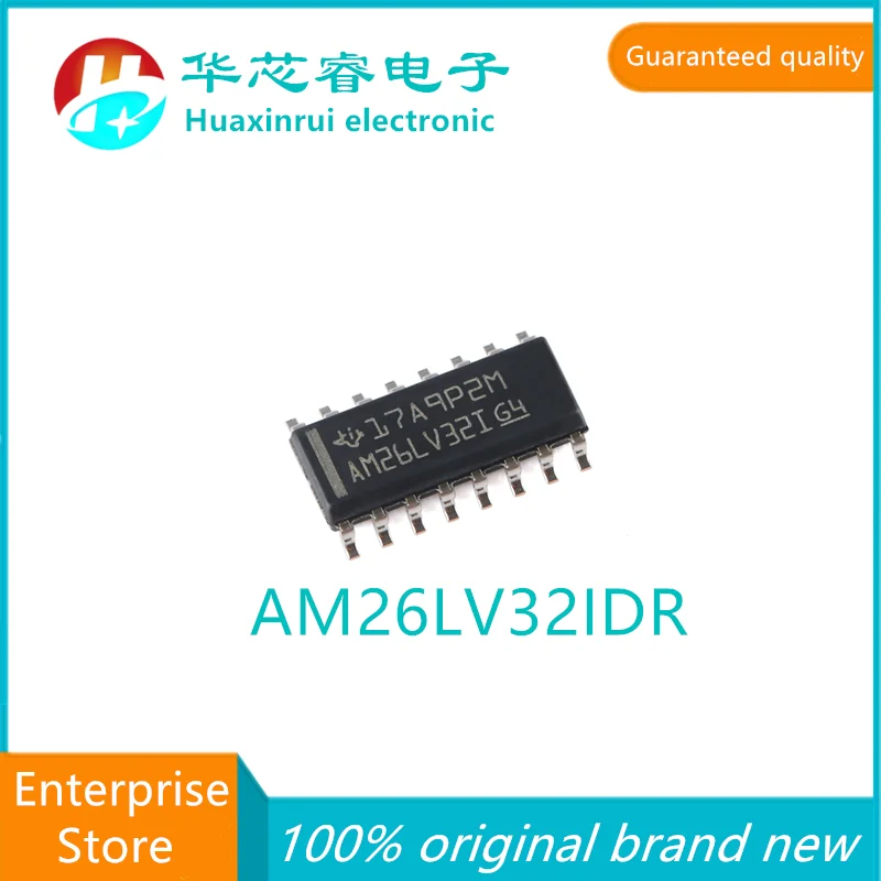 AM26LV32IDR SOIC-16 100% original brand new AM26LV32I four way differential line receiver chip AM26LV32IDR