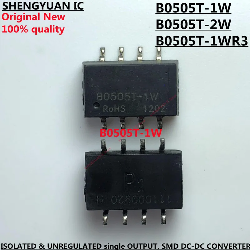 5pcs B0505T-1W B0505T-2W B0505T-1WR3 B0505T B0505  ISOLATED & UNREGULATED single OUTPUT, SMD DC-DC CONVERTER 100% New original