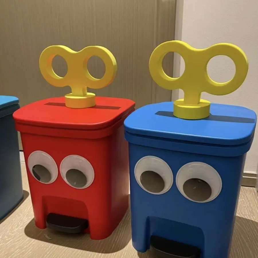 

Педаль высокой эстетической ценности, большая емкость, креативный DIY, милый мультфильм, детская комната, Batoom Tra Can, домашняя гостиная