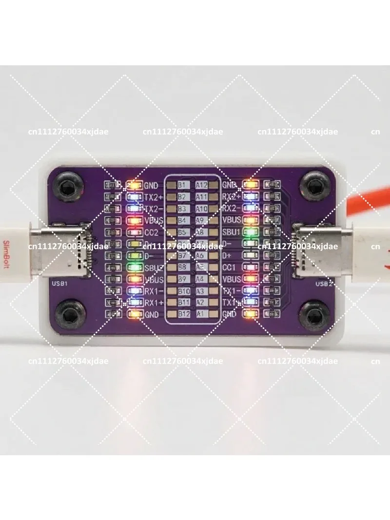 USB-C Dual Head Fast Charging Cable Tester Board for Phone Charging Cord Detection