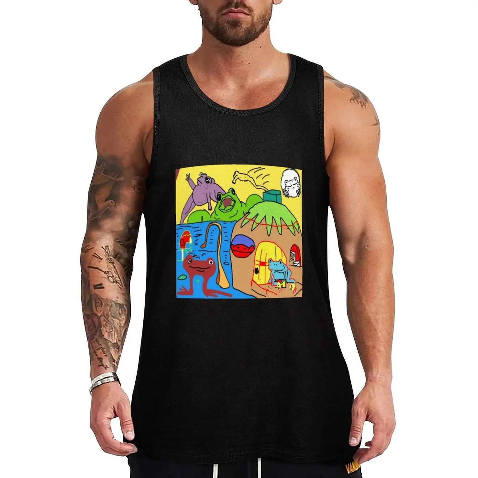 Perfect World Tank Top Urban Casual Tank Top Streetwear Sleeveless Shirt