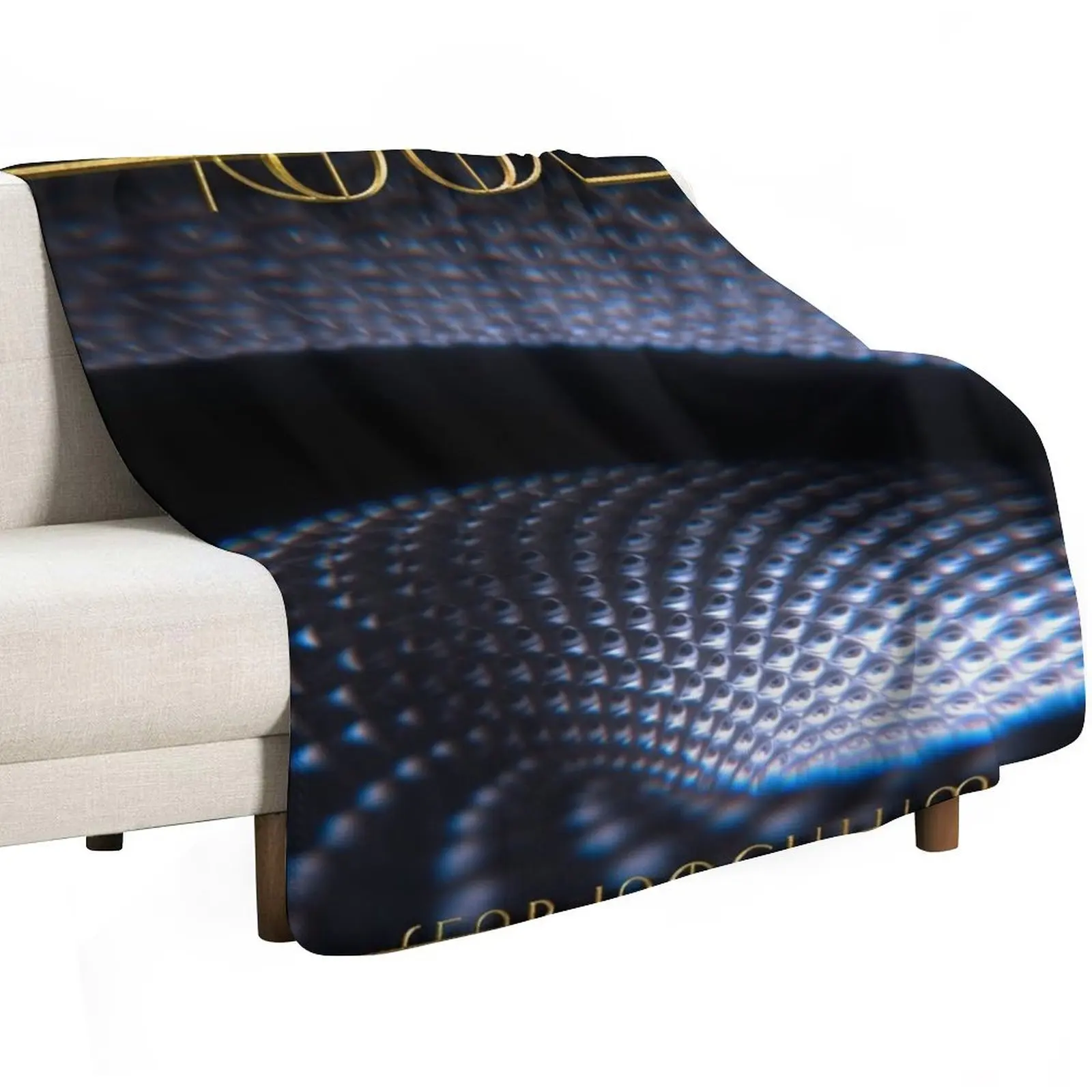 Black Tool-Metal Throw Blanket Polar for winter halloween Loose Thermal bed plaid Blankets
