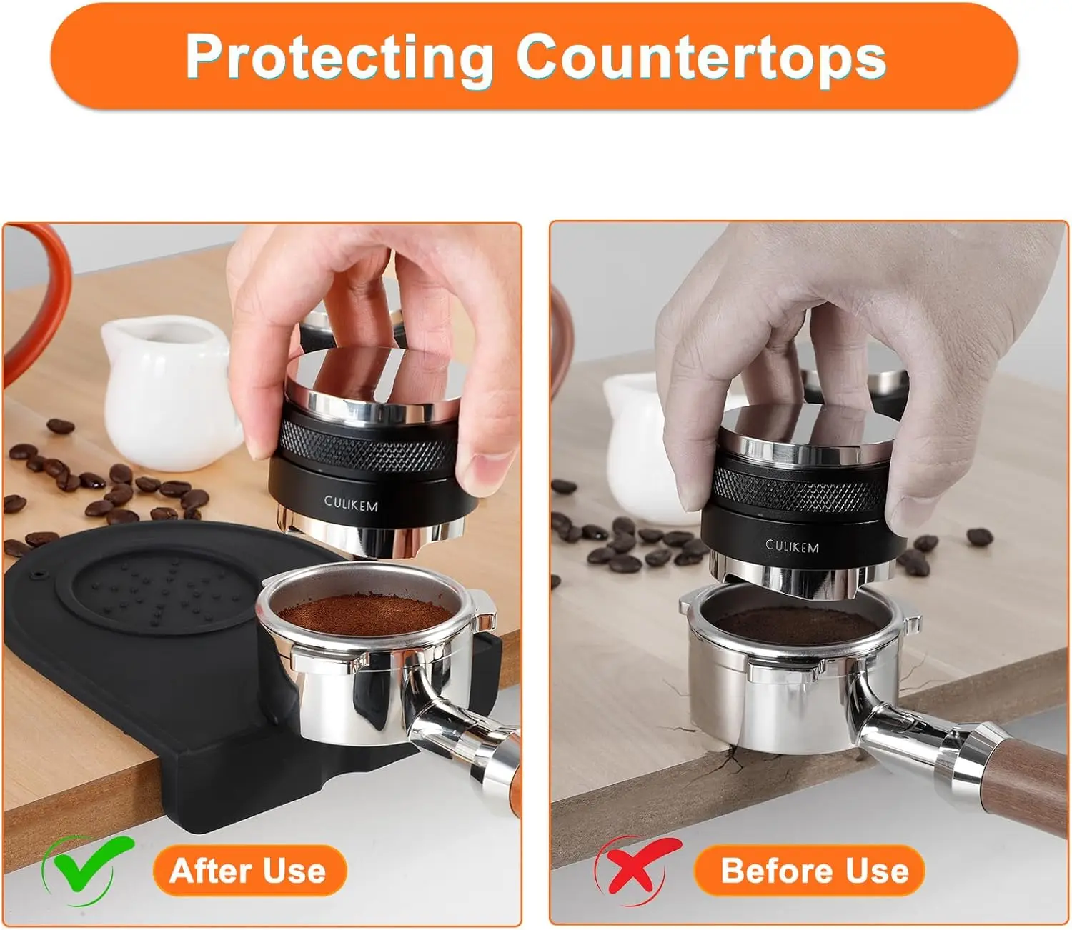 Espresso Tamping Mat Food Safe Silicone Coffee Tamper Mat for Espresso Machine Accessories