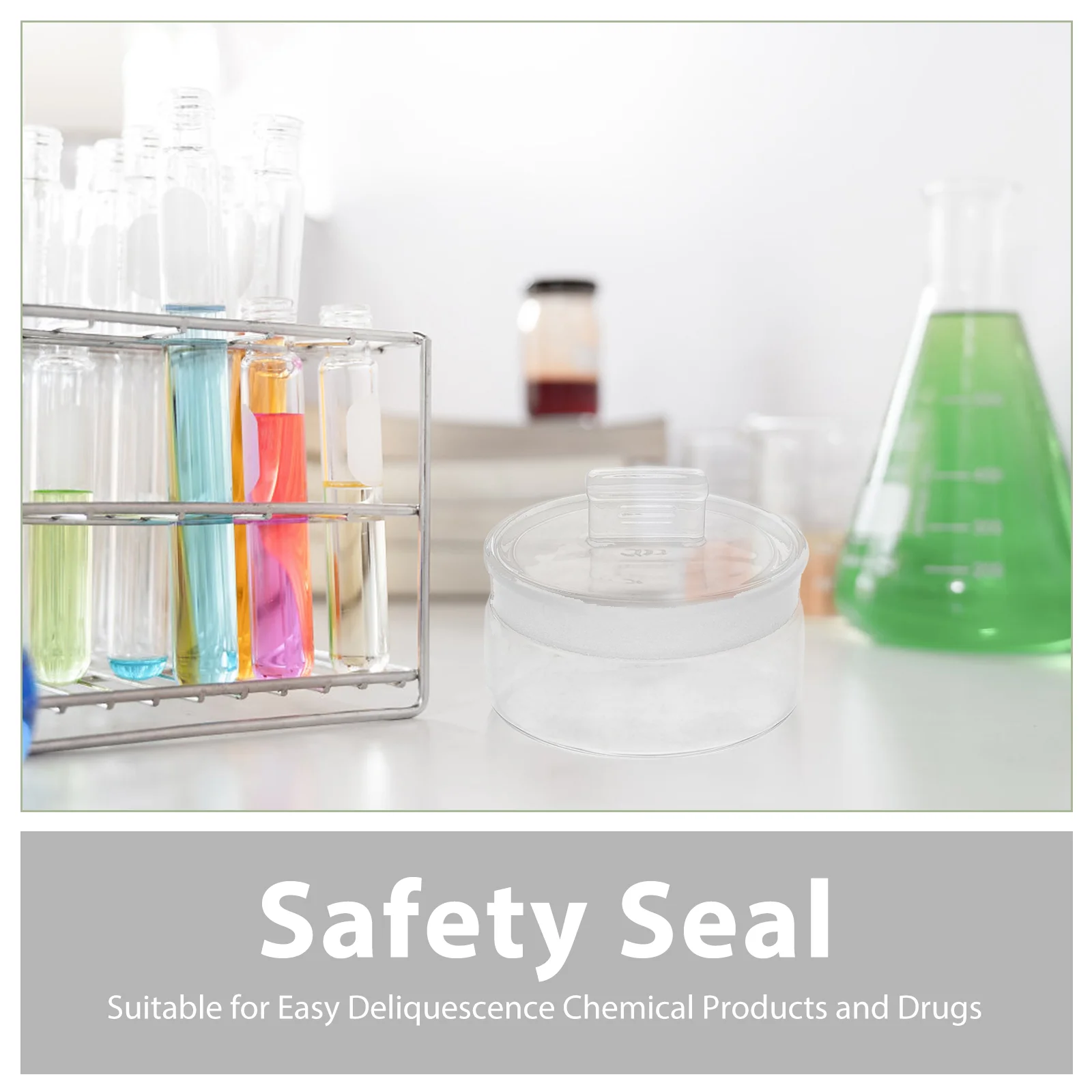 Flat Weighing Bottle Pill Container Small Glass Compression Packaging Cube Lab Erlenmeyer Flasks Packing Cubes