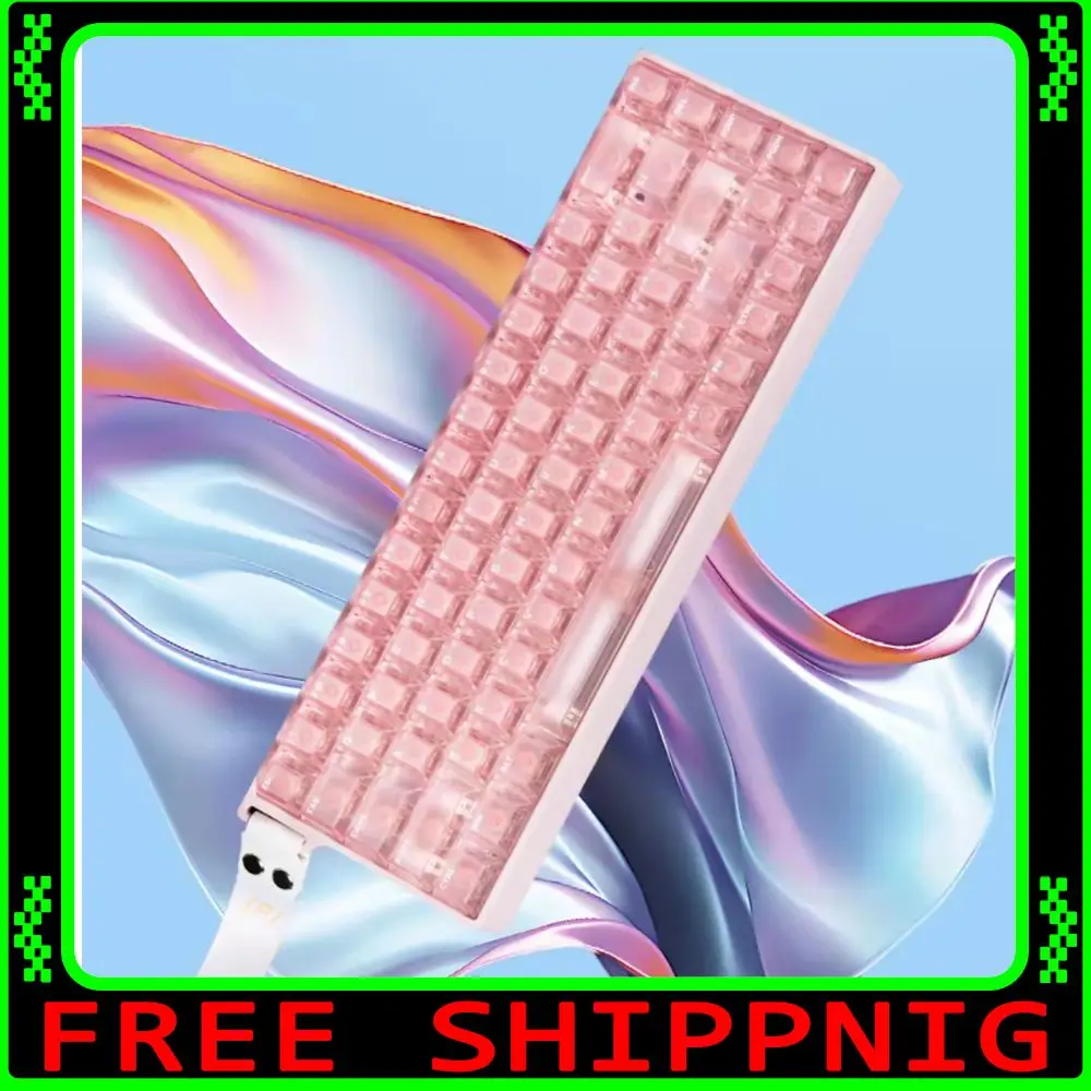 IPI FLASH 68 Pro Magnetic Switch Gaming Keyboard Wired 8K RT0.01mm 0.125ms Delay PC ARGB Light  E-Sports CNC Electrophoresis