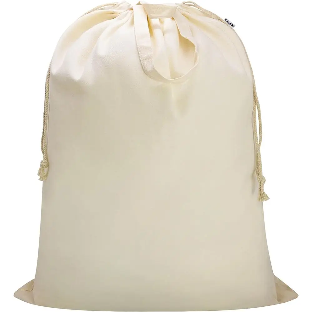 

Canvas Laundry Bag 33W x 35H, Thick Canvas Laundry Bag with Handles & Drawstring, Extra Large Heavy Duty Washable Basket Liner H