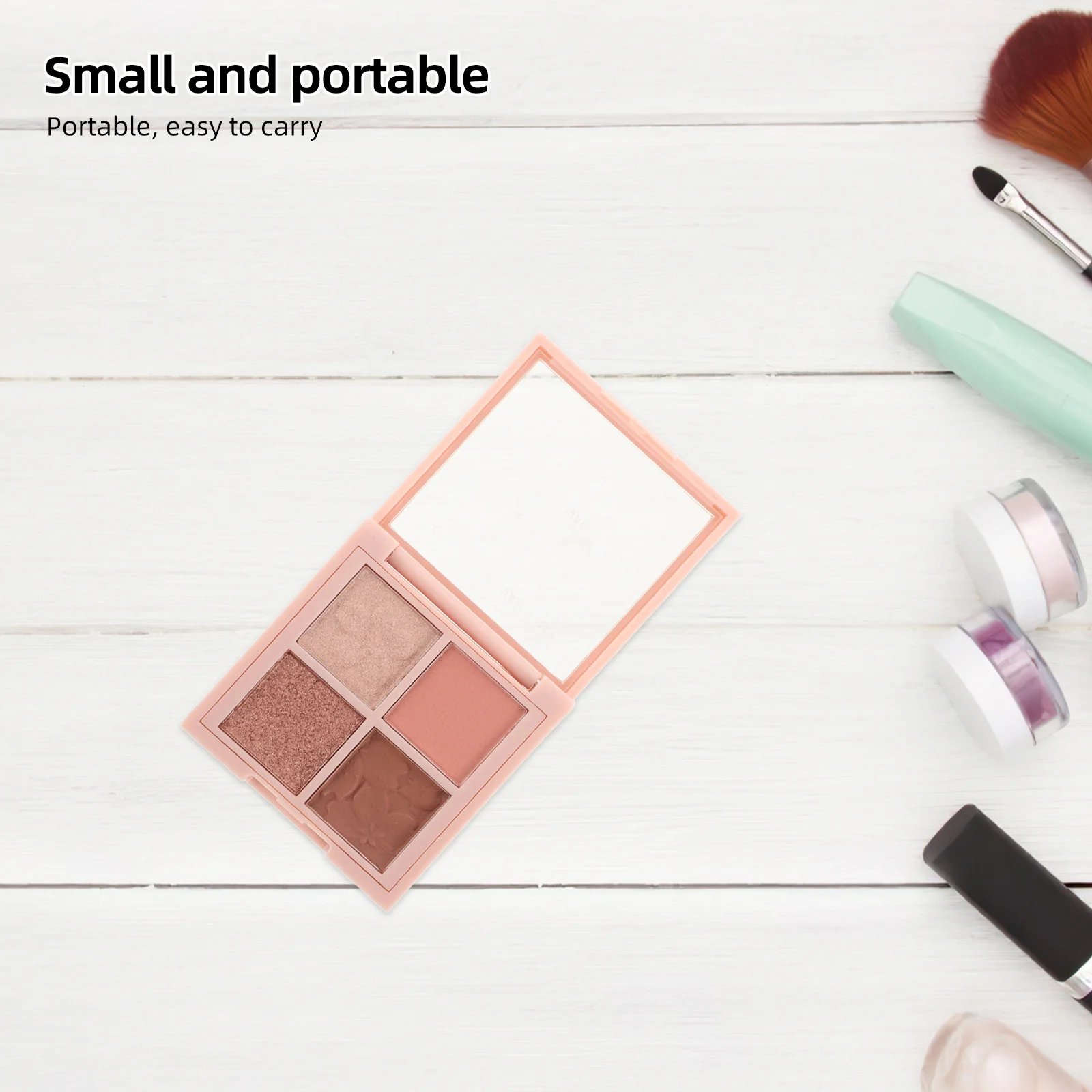 Neutrale braune Lidschatten-Palette, matt, schimmernd, funkelnde Größe, langlebiges, wasserfestes Lidschatten-Make-up