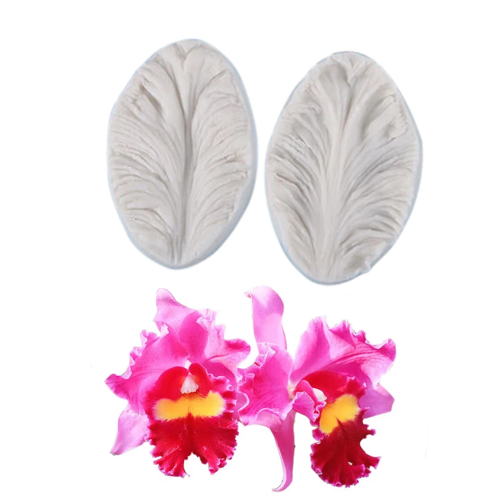 Tulip Flower Petal Veiner Silicone Mould Fondant Mold Cake Decorating Tools ,Gumpaste Sugarcraft Cutter Mold CS166