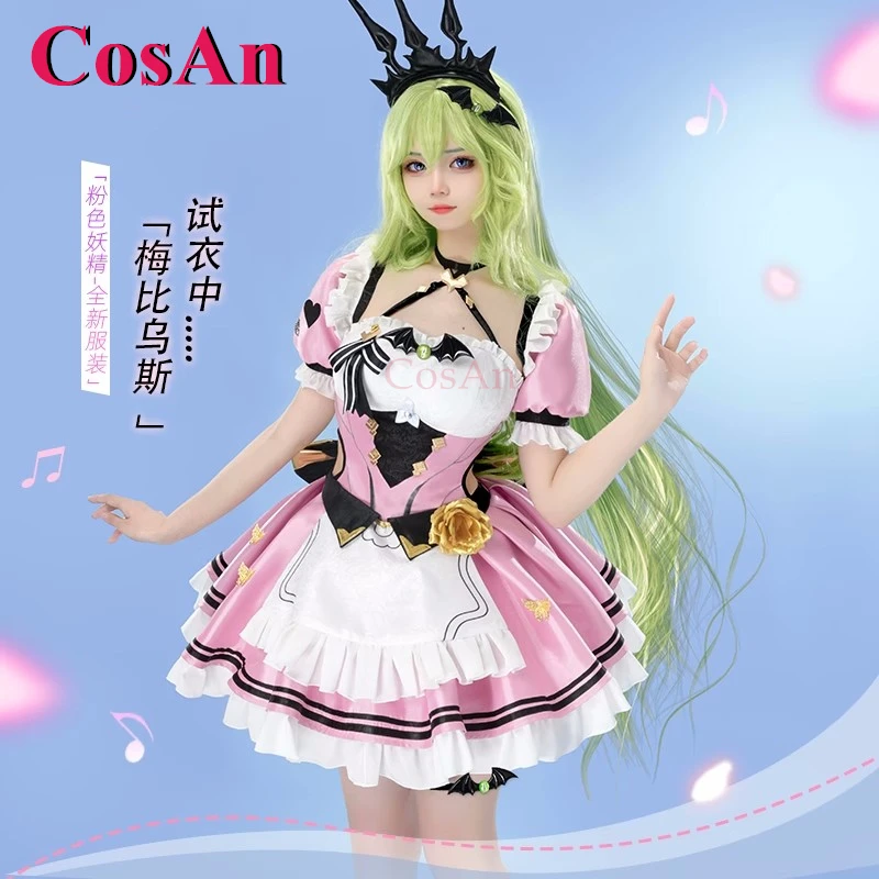 

CosAn Hot Game Honkai Impact 3rd Mobius Cosplay Costumes Sweet Sweetheart Pink Maid Dress Halloween Party Role Play Clothing New