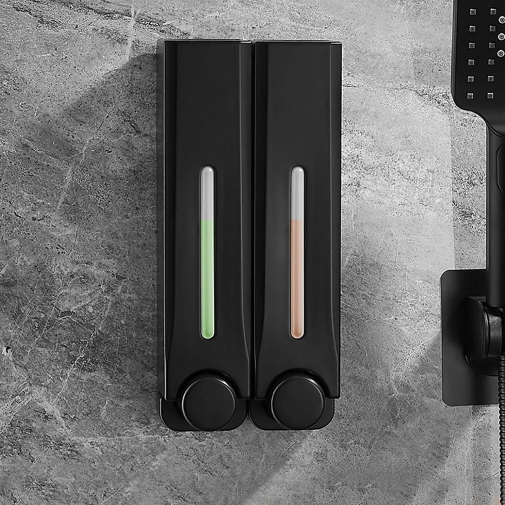 샴푸 및 컨디셔너 디스펜서 무타공 벽걸이형 샤워 비누 디스펜서 500ML 가정 및 주방용 비누 디스펜서