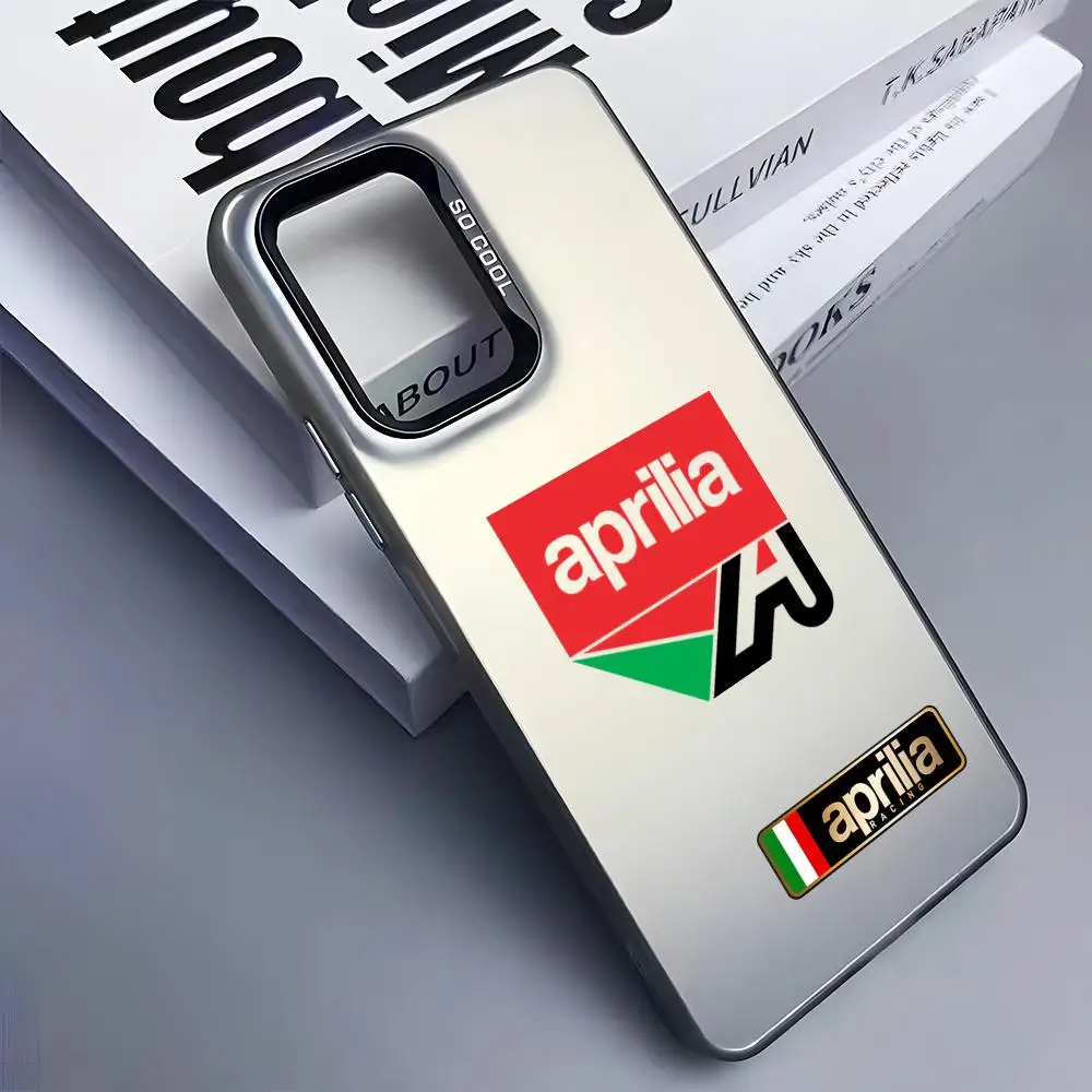 Motorcycle A-Aprilia Phone Case for Samsung Galaxy S26 S25 S24 S23 S22 S21 S20 Note20 Plus Ultra Colorful Silver Cover view 3