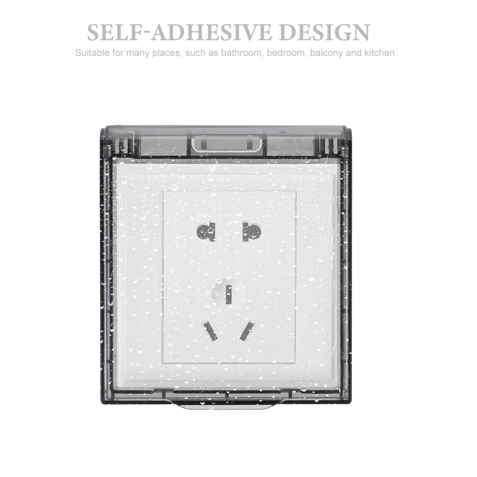 

3Pcs Waterproof Socket Cover Safety Guard Light Switch Protector ABS Clear Protective Shield Child Proof Lock Light Cover