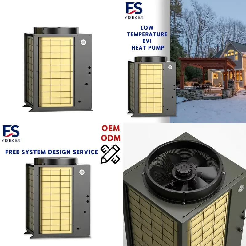 

AP01 ISE Technology Air Source Heat Pump for 220V 10.5 kW Low-Temperature EVI R410A Refrigerant -25C to 45C Air-to-Water