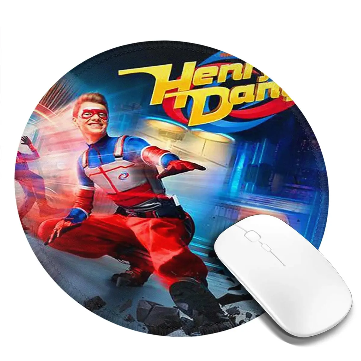 

Henry Danger Round Mouse Pad Computer Keyboard Mouse Mat Gamer Laptop Desk Mat Office Accessories Table Mats
