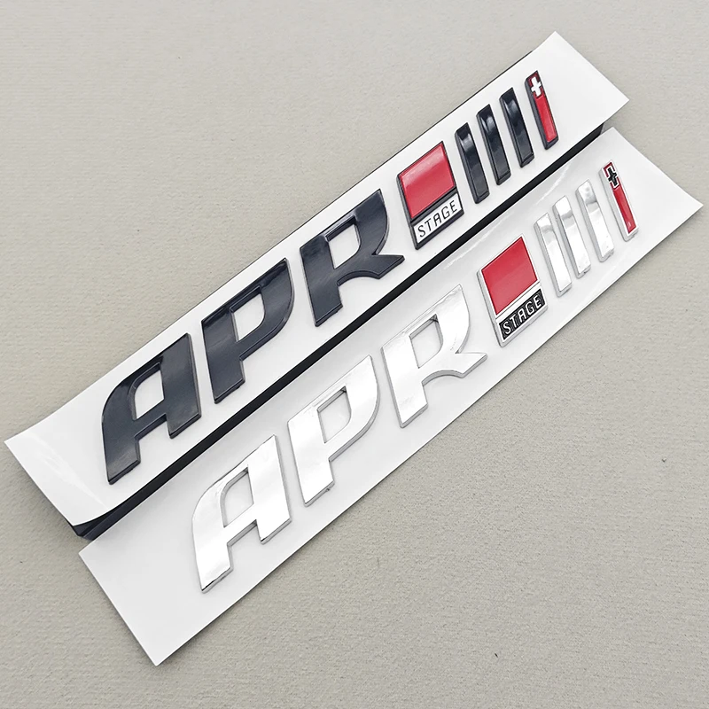 ثلاثية الأبعاد ABS تصفيف السيارة APR المرحلة III شعار السيارات الذيل الجانب ملصق شارة الشارات ل Volkswagen CC جولف 6 7 أودي A4 A6 A8 اكسسوارات