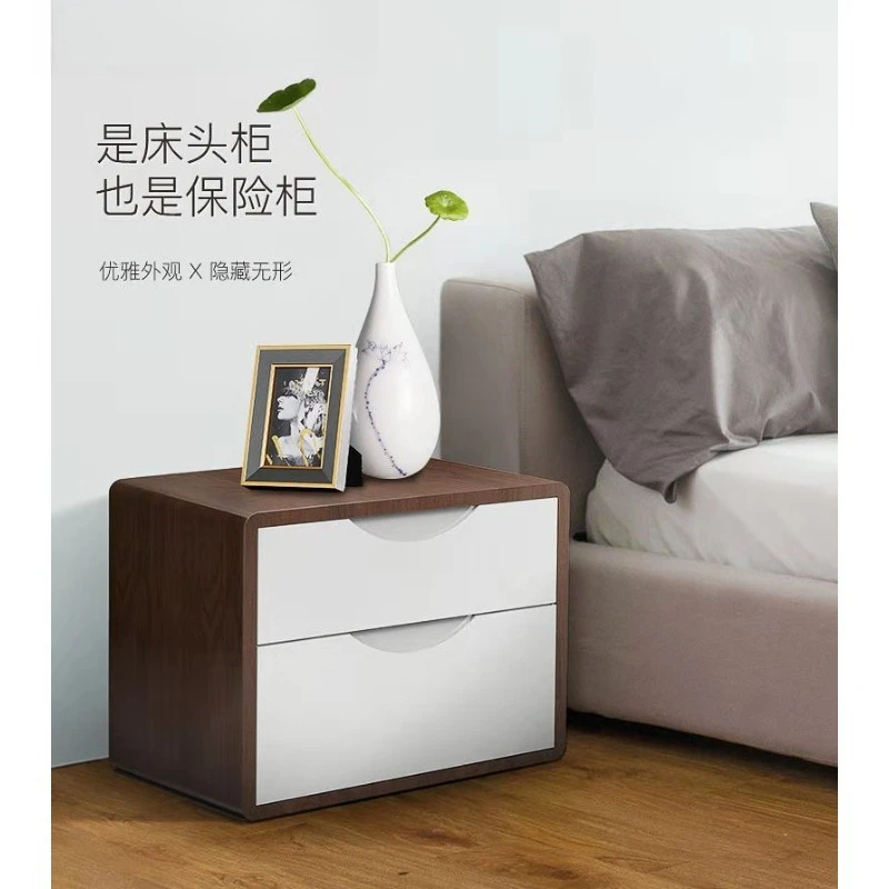Safe bedside table invisible fingerprint password safe anti-theft all-steel WIFI wall office