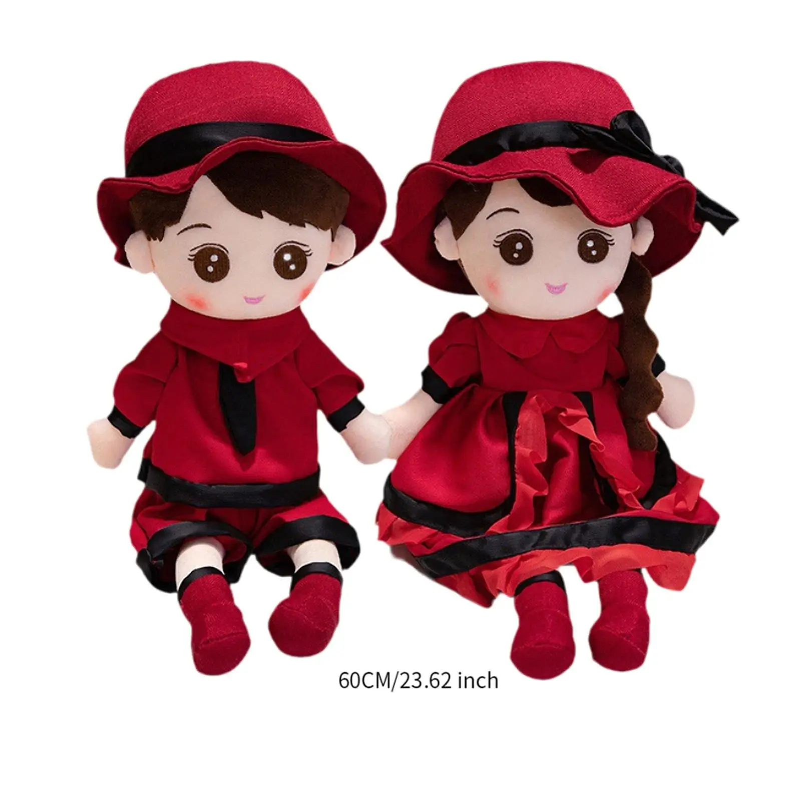 Wedding Stuffed Dolls Portable Cute Statue Home Decoration Cartoon Plush Dolls for Gifts Party Favors Tabletop Couch Living Room