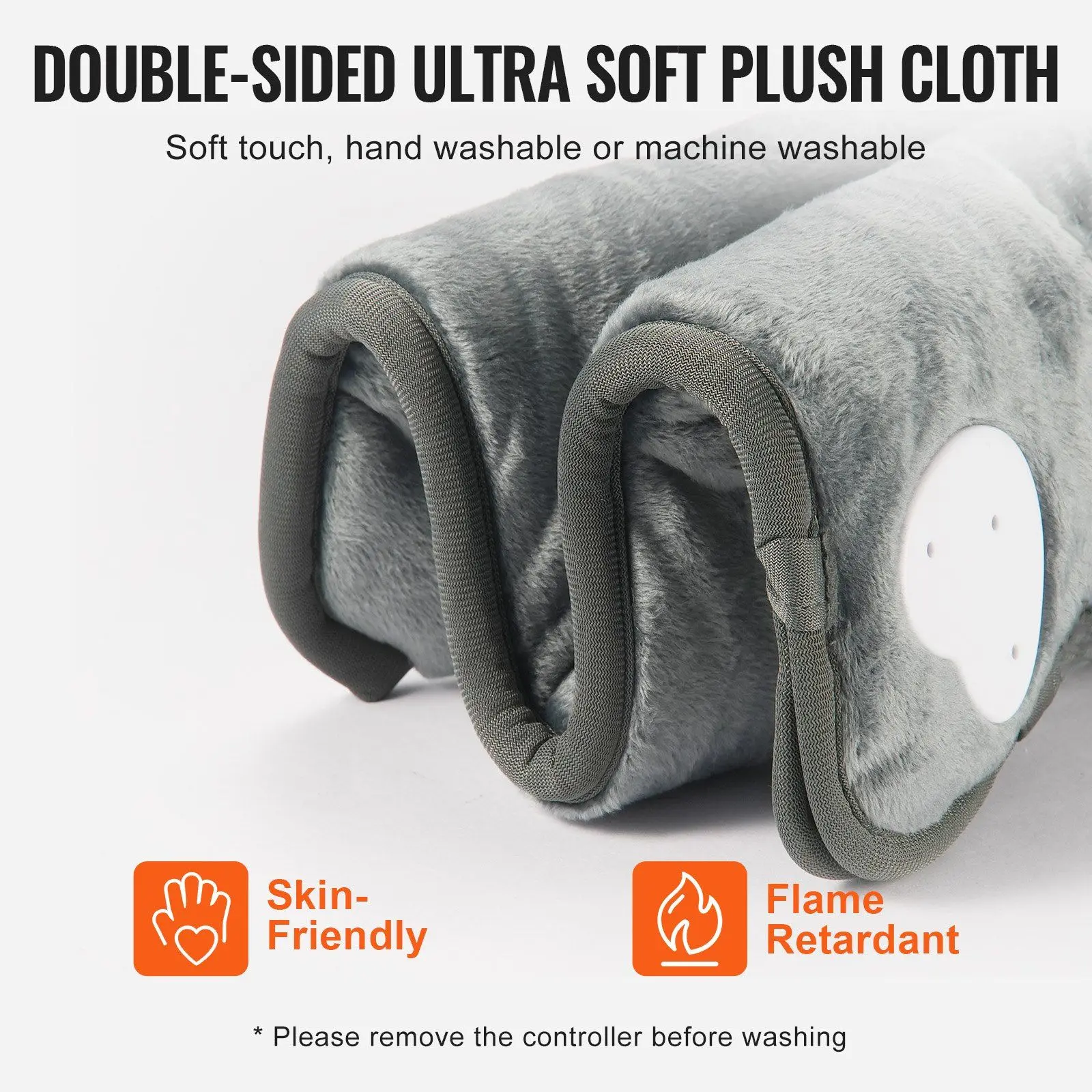 تسخين كهربائي مزدوج الجوانب جهاز تدفئة القدمين 15.4 بوصة × 15.0 بوصة وسادة تدفئة القدم واليد #5