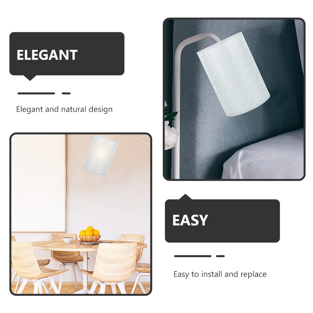 

2 шт. льняной абажур, декоративный настольный напольный абажур, уменьшает усталость глаз, шикарный светильник для гостиной, замена крышки