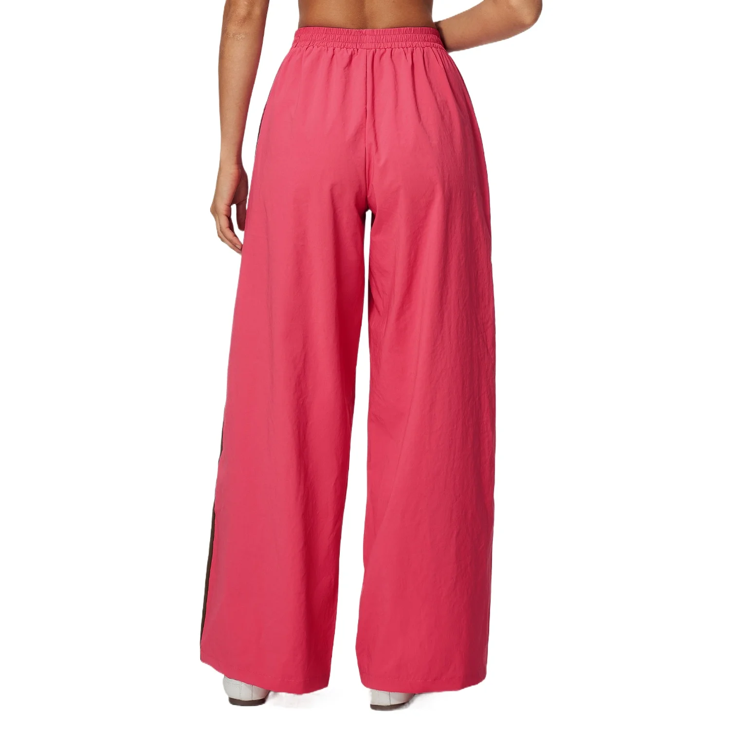 Pers LOGO custom women's quick-drying yoga pants contrasting colors loose casual wide-leg pants running training sports trousers