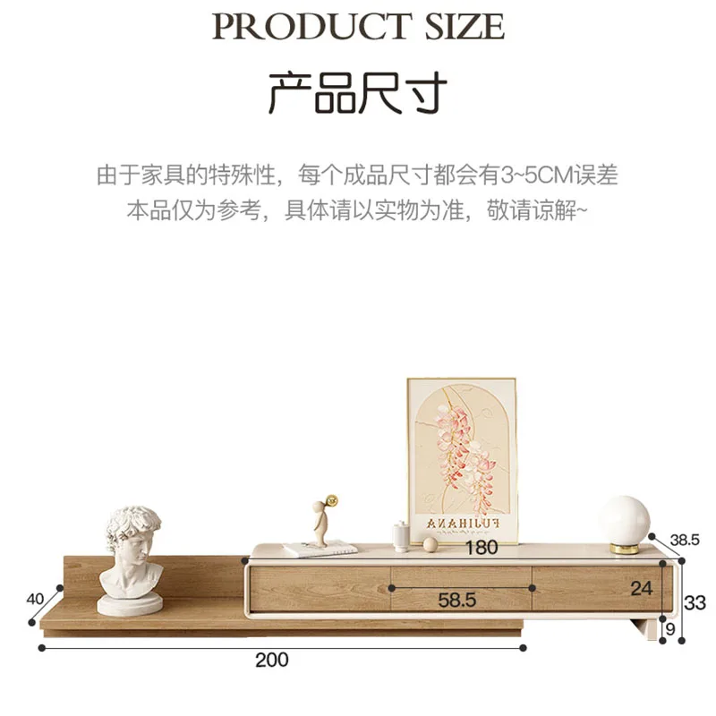 Mobile Theater Tv Stands Solid Wood Console Salon Pedestal Luxury Computer Tv Stands Display Moveis Para Casa Hotel Furniture image 5