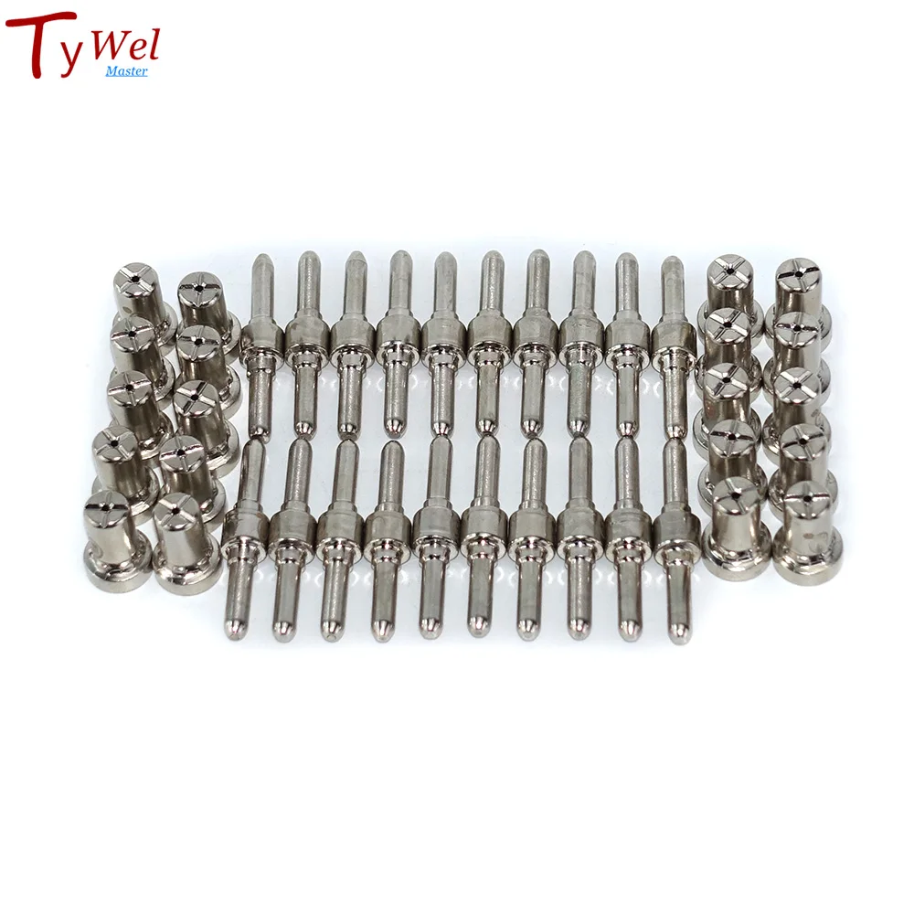 40pcs PT31 Plasma Cutting Torch Consumable Long Swirl Baffle 40A PT-31 Metal Cutter Torch Tip Electrode Nozzle