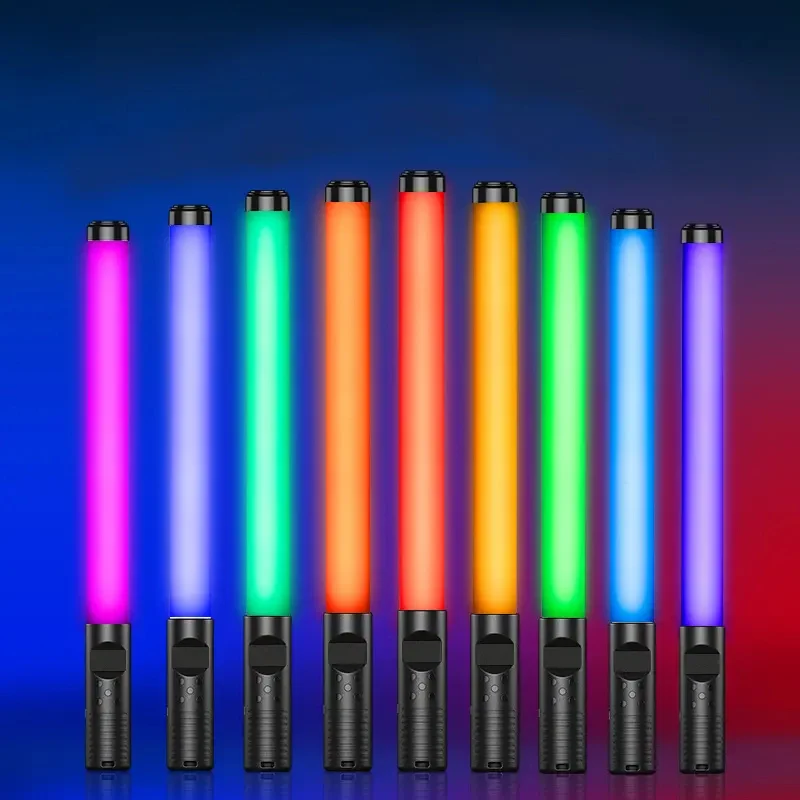 Photography Lighting Stick RGB Handheld LED Light Wand USB Rechargeable 3000-6000K Home Party RGB Fill Lights LED Flash