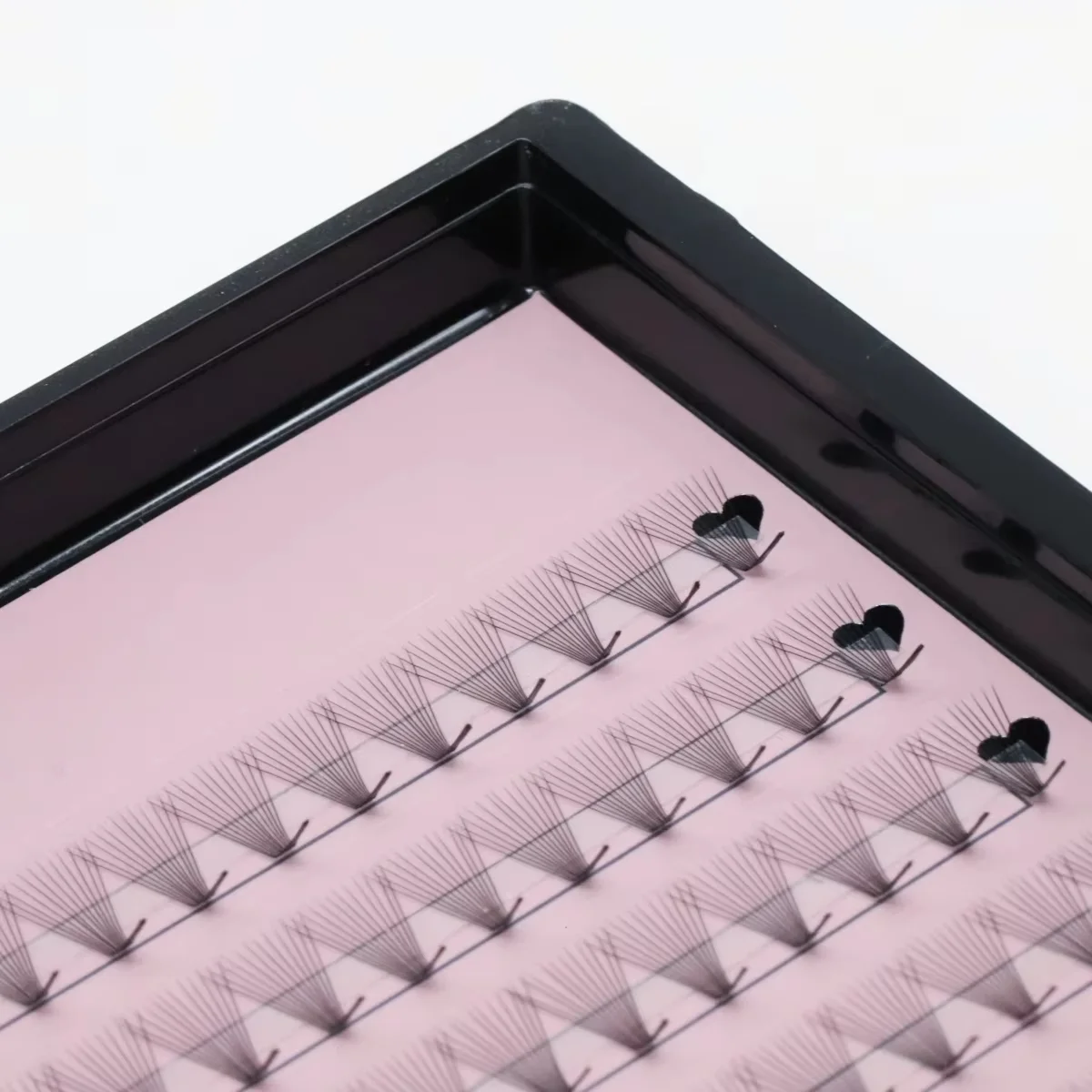 

Накладные ресницы 320X10 XL Tray Pre Made Pointy Base, L-изгиб, M-изгиб, готовые объемные пучки, 6-30D, тонкие пучки с заостренной основой для наращивания ресниц