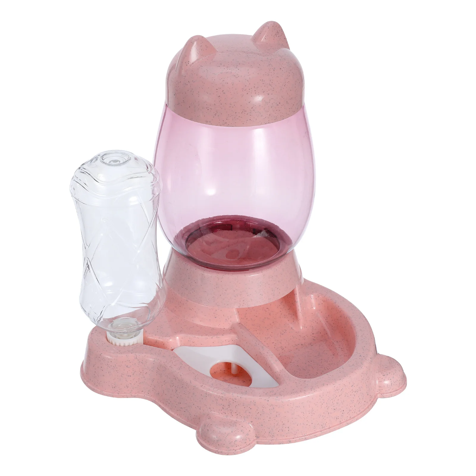 

Automatic Cat Ear Water Feeder Pink Durable Plastic Pet Water Dispenser Unique Design Anti-Spill Cat Dog Drinking Tool Large