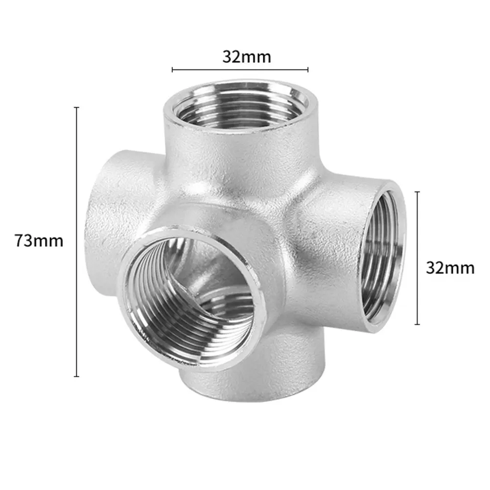 

5-контактный внутренний резьбовой соединитель промышленного класса NPT, изготовленный из нержавеющей стали 304 для комплексной фрезерной обработки нефтяного и водопровода