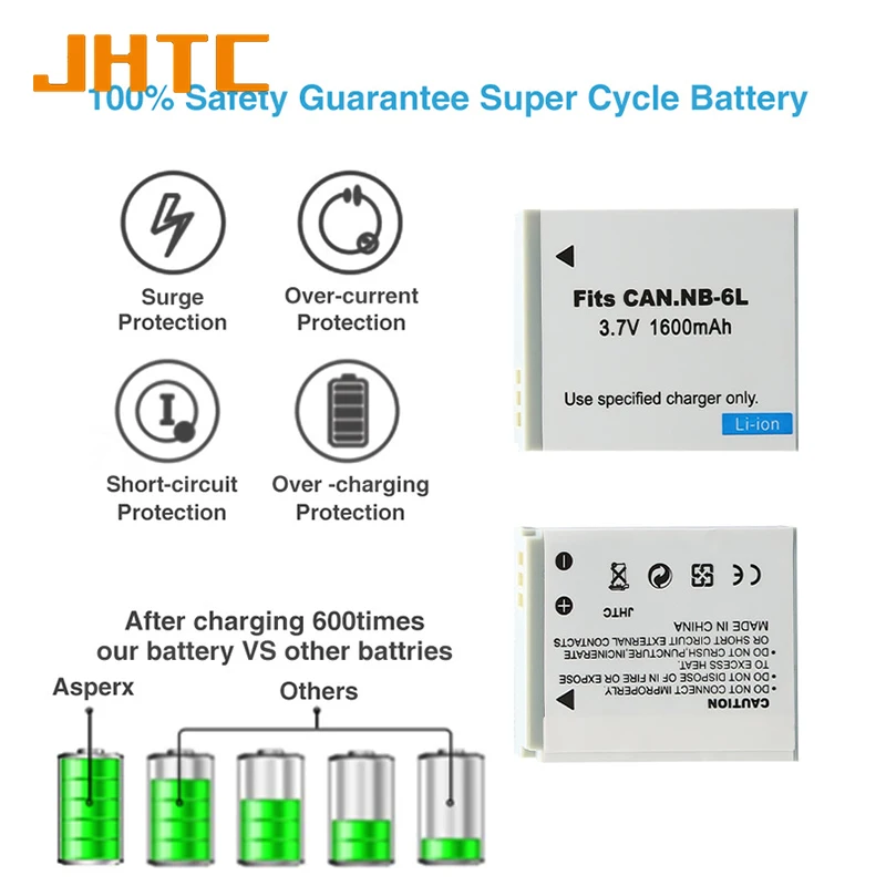 バッテリー充電器,nb 6l 6lh,sx520 hs sx530 sx600 sx610 sx700 sx710 ixus,85 95 200 210 1600mah,NB-6L