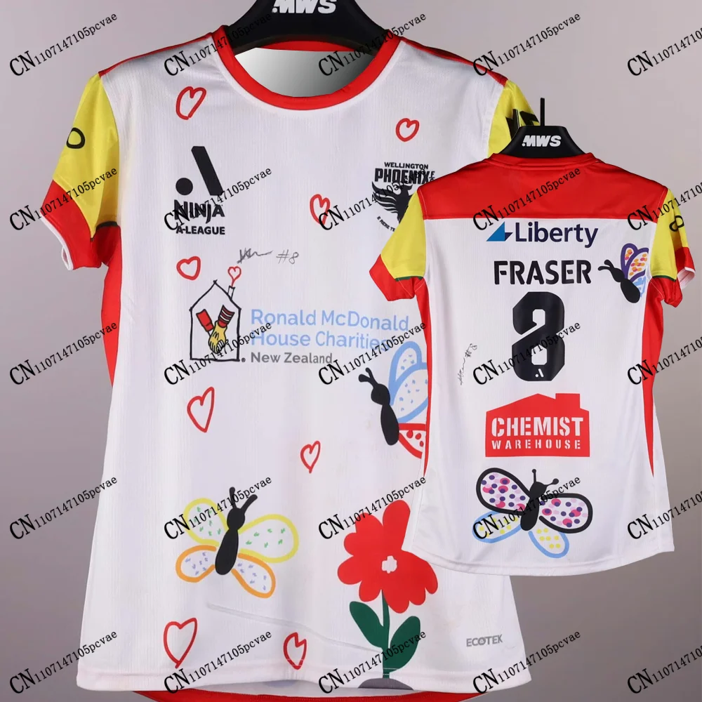 

Футболка Australia Wellington Phoenix W Jersey 2026, новинка, с 3D-принтом, для взрослых и детей, унисекс, повседневная, для фанатов футбола и велоспорта