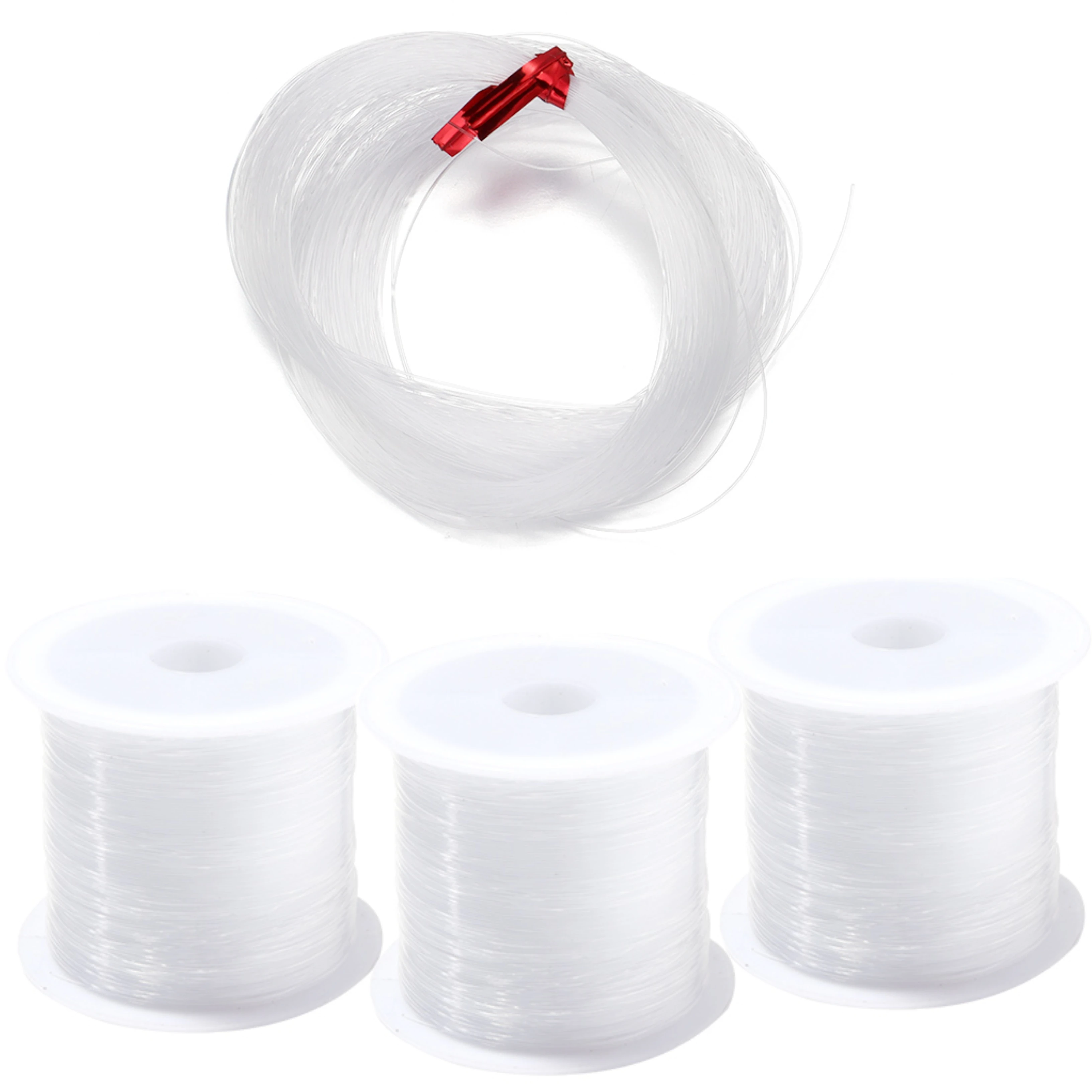 

1 Roll 0.2~1mm Crystal Nylon Line Transparent Non-Stretch Beading Thread Crystal Cord for Jewelry Making DIY Necklace Bracelet