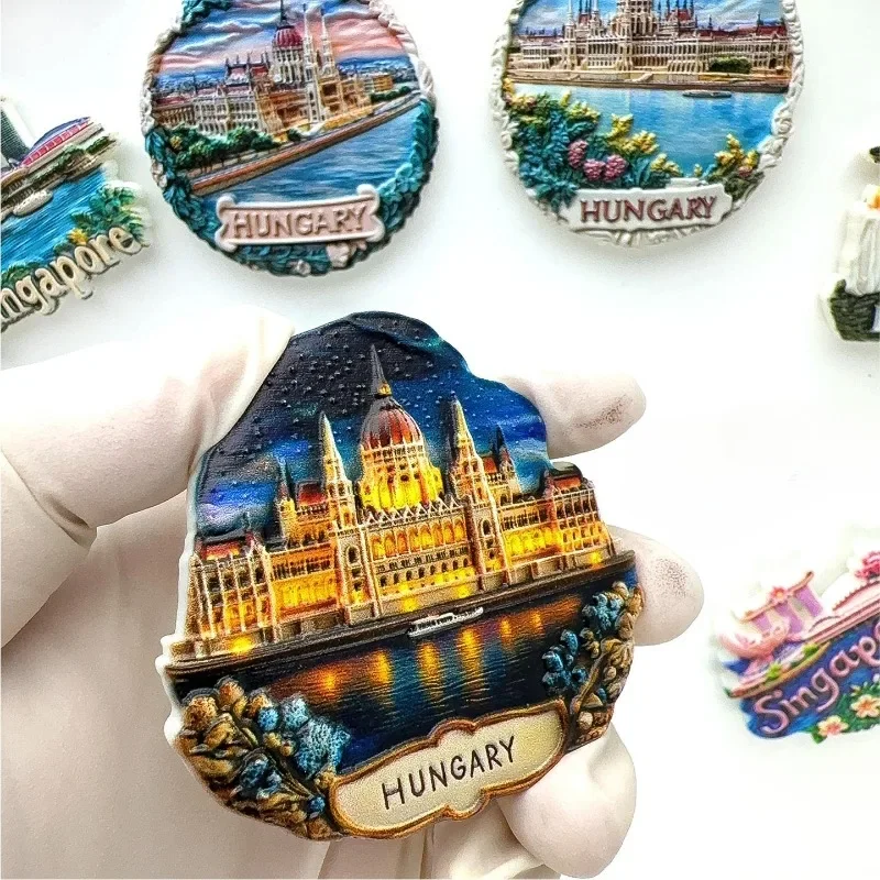 Hungary Fridge Mangets Danube River Travelling Souvenirs Budapest Fridge Stickers Home Decor Wedding Gifts