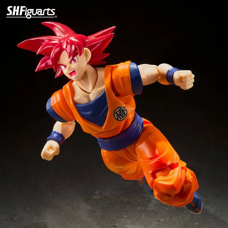 Bandai SHF Dragon Ball Super Saiyan God Son Goku Red Hair