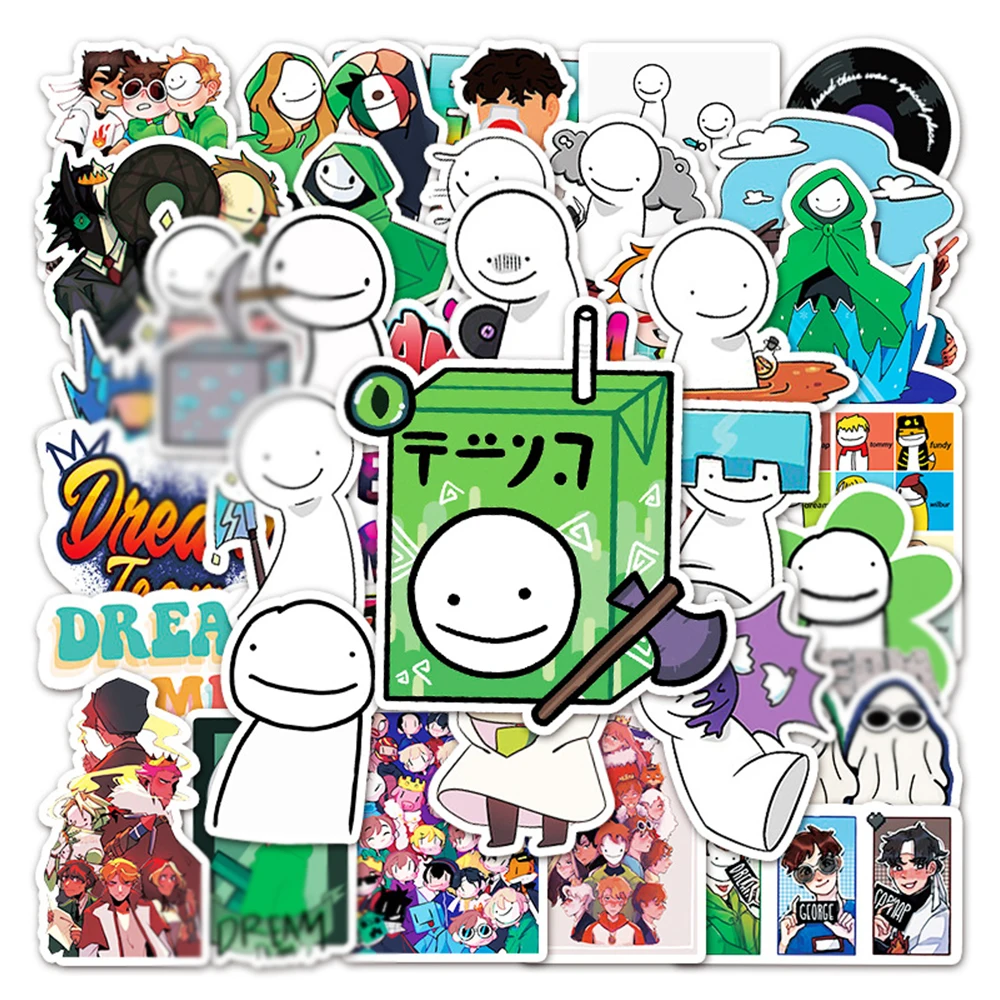 10/30/50PCS Game Dream Smp Cartoon Stickers DIY Car Bike Travel Luggage Phone Laptop Cool Waterproof Graffiti Sticker Decal Toy