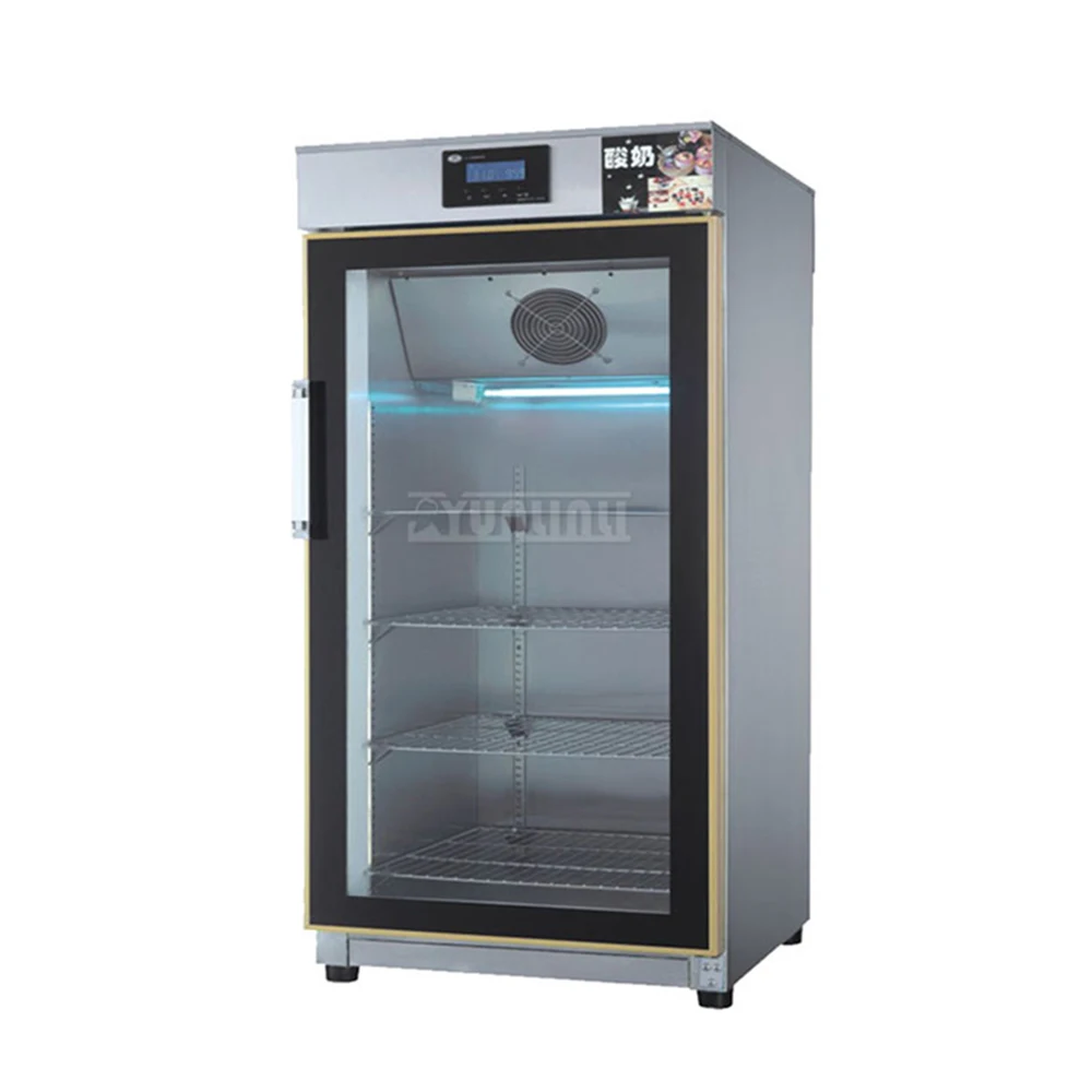 Gabinete de yogur refrigerado de esterilización de temperatura constante comercial Gabinete de yogur refrigerado inteligente