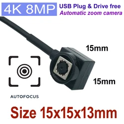 4K 500W OTG Mini Camera Zoom AF Auto Focus Micro USB Module Camcorder 8MP 5MP Automatic Focus Lens for Use Android Mobile Phone