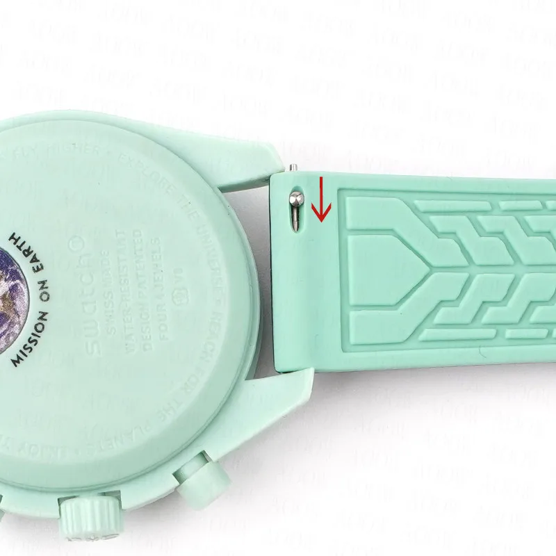 20mm Colored Silicone Strap for OmegaXSwatch MoonSwatch Soft Waterproof Quick Release Watch Band Accessories