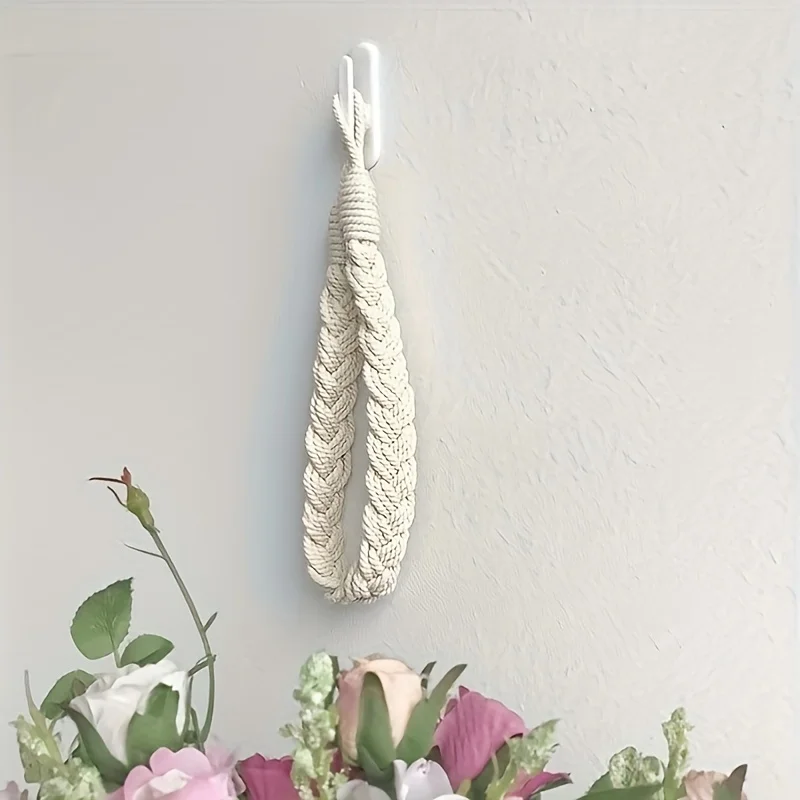 Handmade twisted rope curtain tiebacks, suitable for living room and bedroom home decoration.
