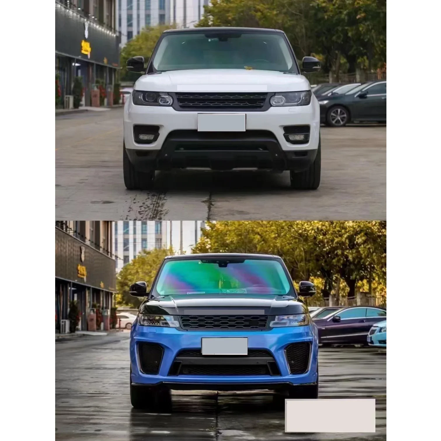 طقم هيكل LDR لنادي التعديل BR لـ Ran Ge Rover 2013-2017 ترقية إلى 2018-2021 Sport Svr ملحقات السيارات مصدات غطاء السيارة