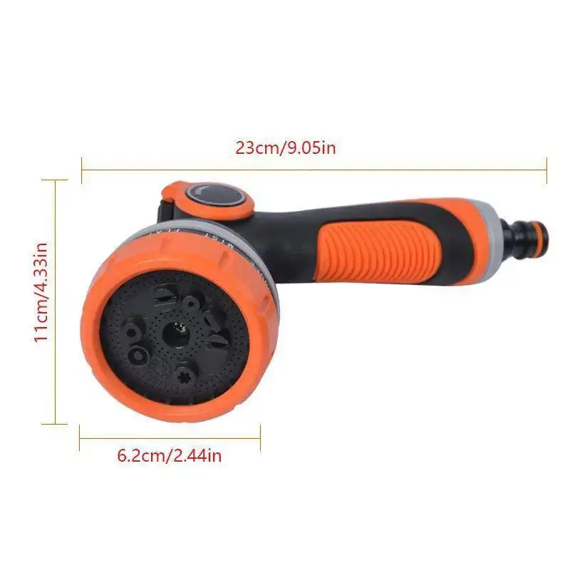 For Watering Flowers Garden Watering Artifact Vegetable Wate 10-Function Car Wash Water Gun Car Wash Nozzle Garden Water Gun