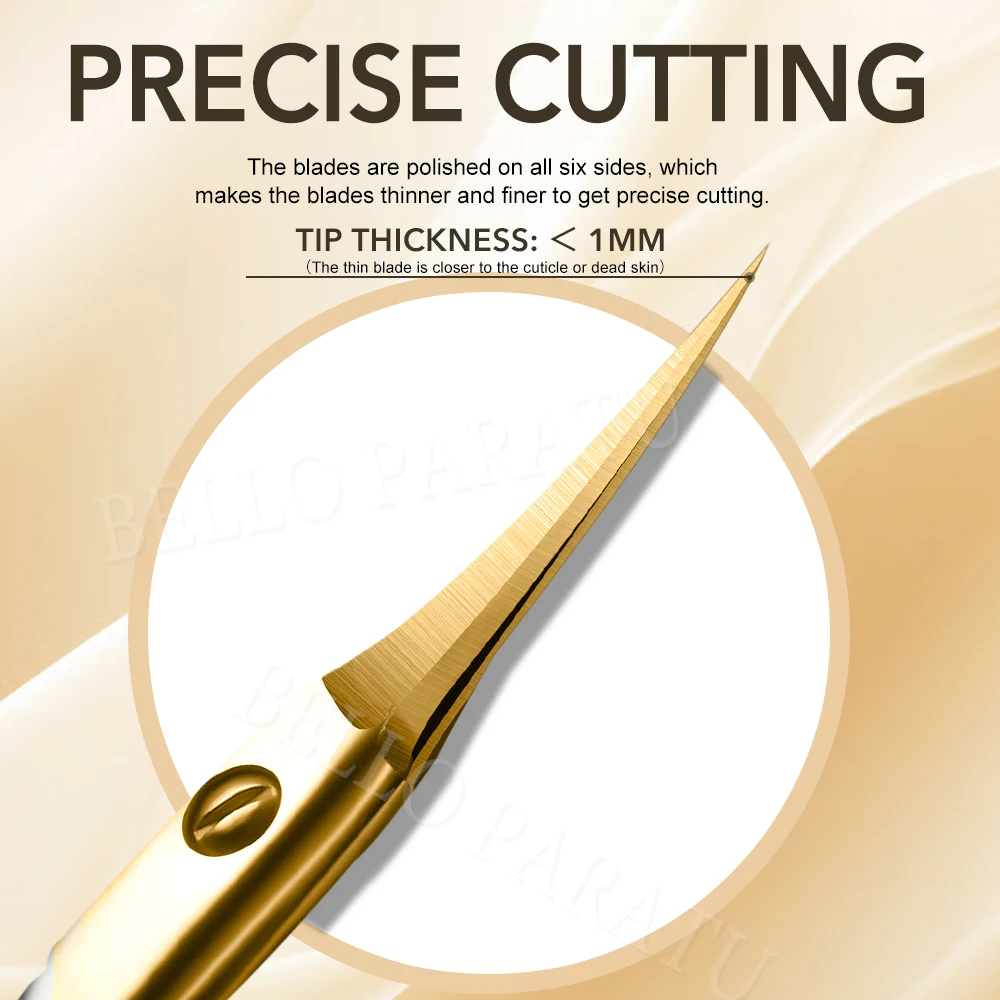 1 pz forbici per cuticole forbici per manicure punta fine lame curve extra fini mini forbici per sopracciglia multiuso