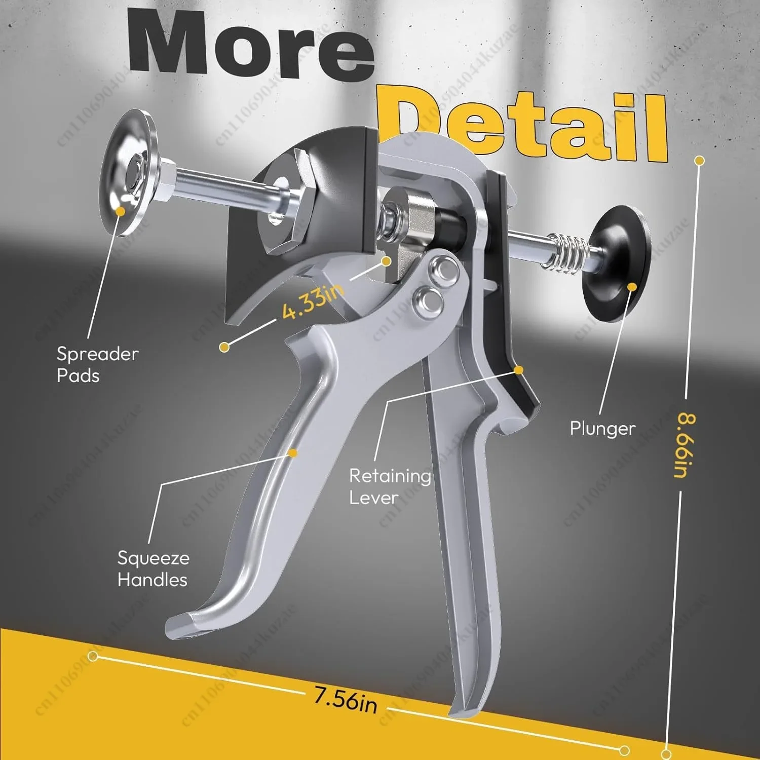 Dual Piston Disc Brake Caliper Compression Tool, Automotive Brake Replacement Repair Hand Tool