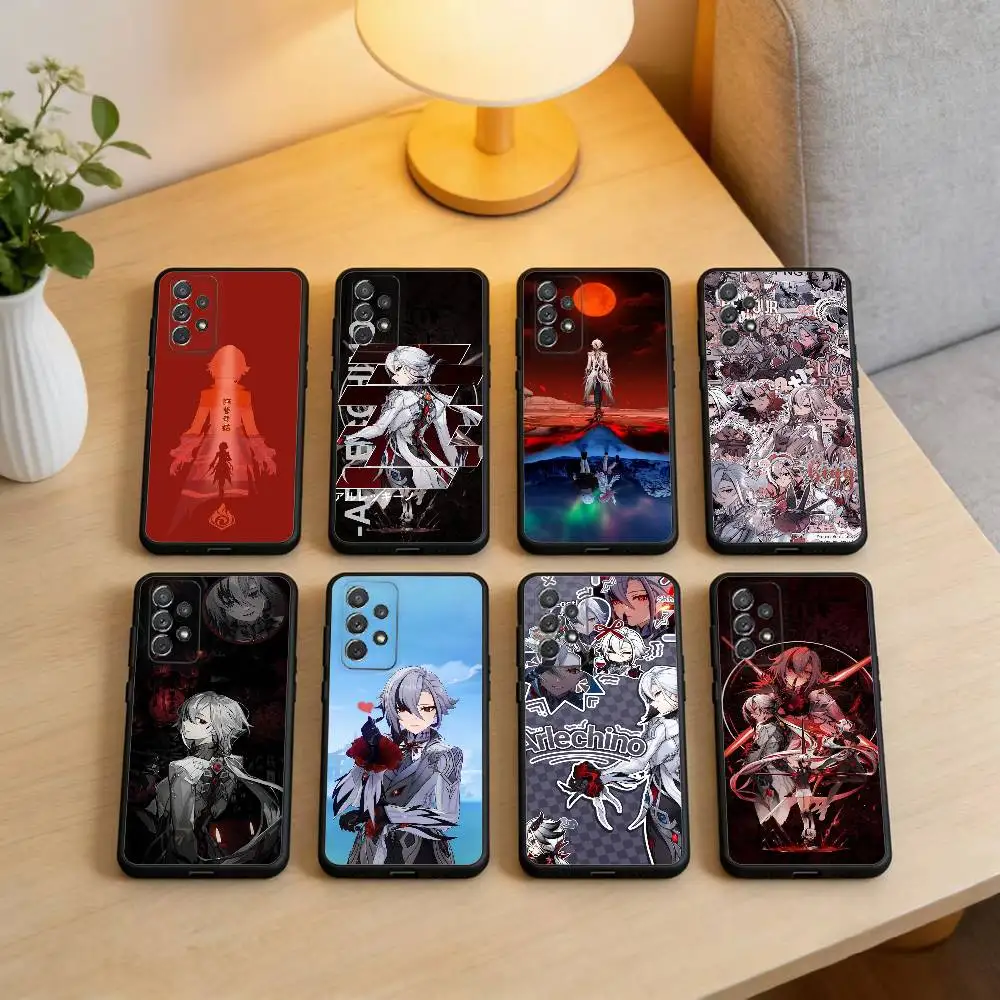 

Genshin Impact Arlecchino Phone Case For Samsung Galaxy A73,A72,A71,A70,A53,A52,A51,Soft Silicone Black Cover
