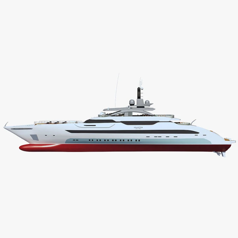 Luxary Yacht Galactica Super Nova Yacht Model Static Edition Remote Control Collection Exhibition