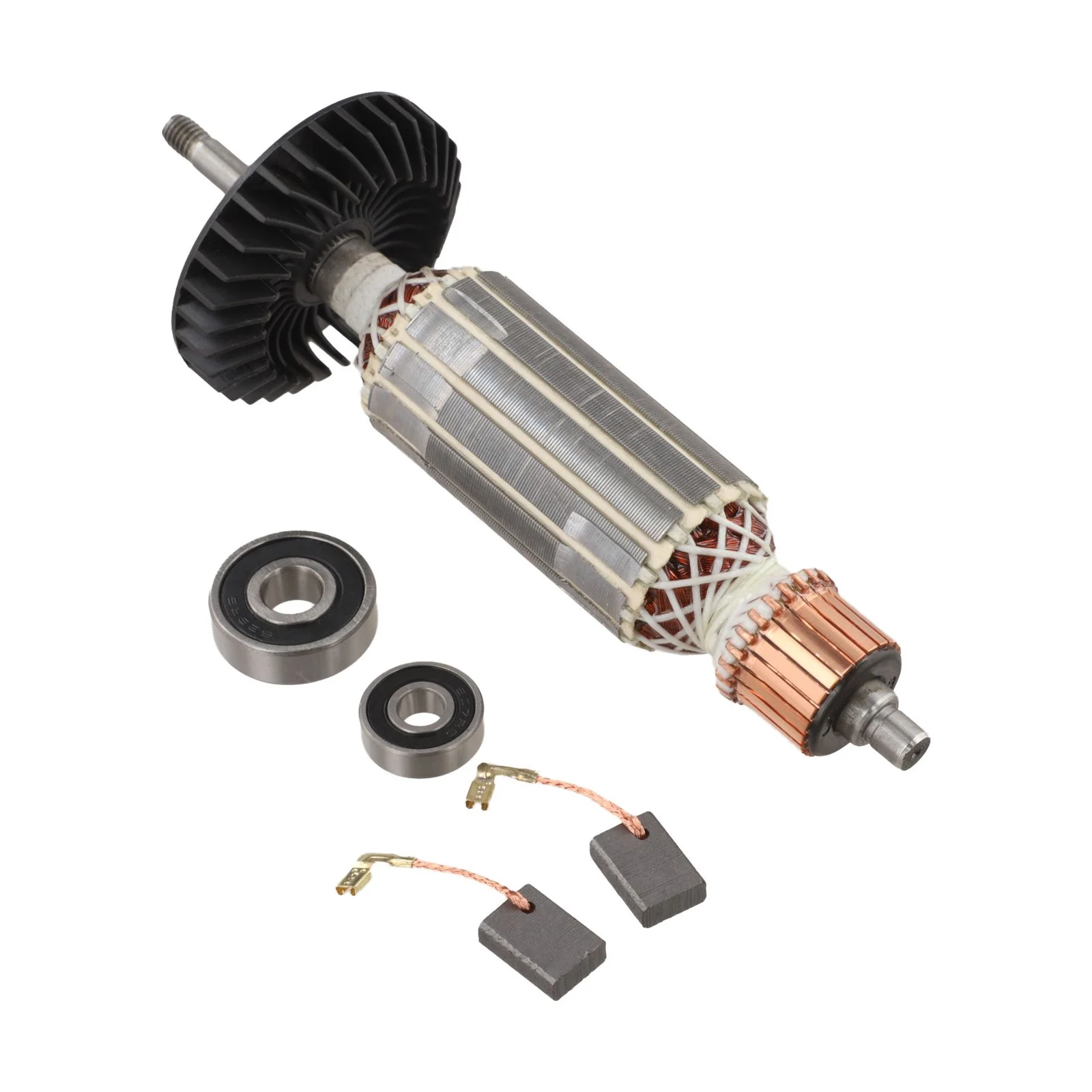 /220V-240V /Anchor /Rotor 515613-9 With Carbon Brushes And Bearings For 9557HN 9558NB 9556N Angle Grinder Power Tool Parts